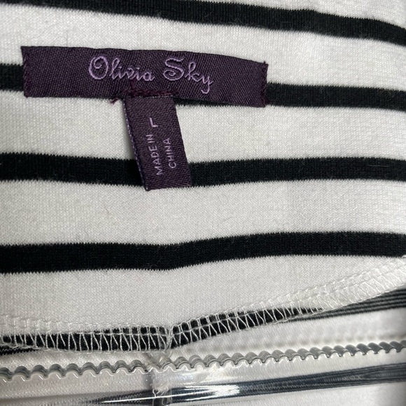 Olivia Sky striped Blazer Styled vest L - Picture 8 of 12